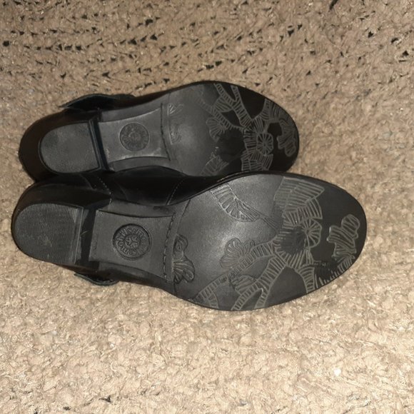 MEPHISTO-Air Relax-Black Leather Mary Janes-Buckle-Size 6.5-Excellent - Picture 7 of 7